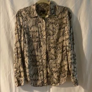 Snake Print Blouse